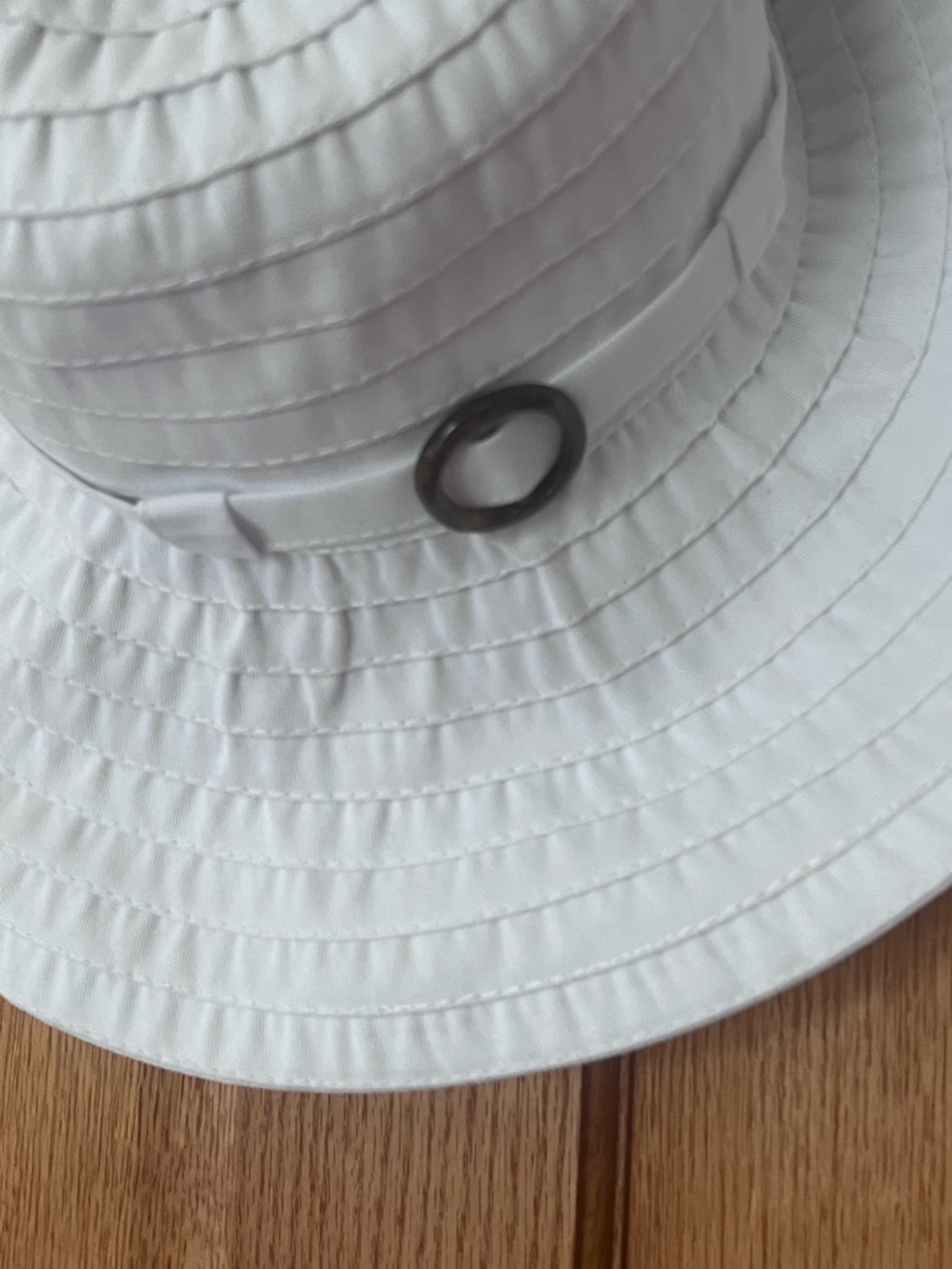 Tommy Bahama packable washable White Wide Brim Sun Hat with Buckle Accent - Picture 4 of 5